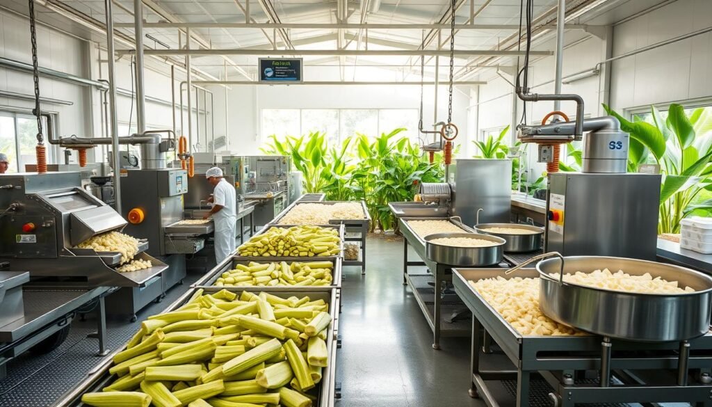 Commercial taro processing facilities