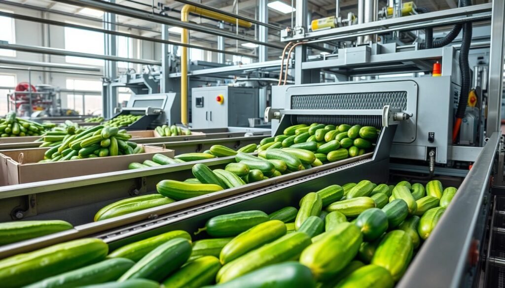 Cucumber processing, Cucumber processing equipment, Cucumber slicing machines