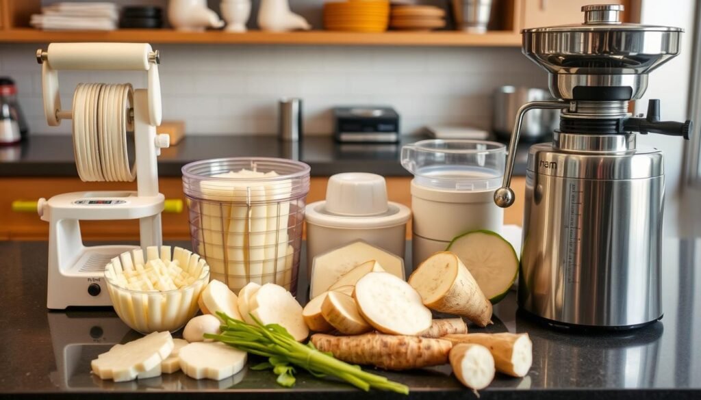 Essential taro processing equipment