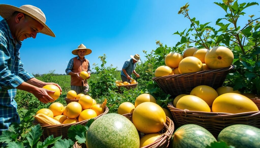 Harvest management techniques for premium melons Harvest management techniques for premium melons