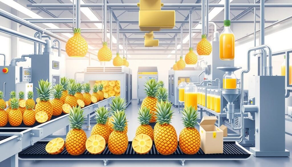 Pineapple processing,Pineapple peeling,Pineapple processing technologies