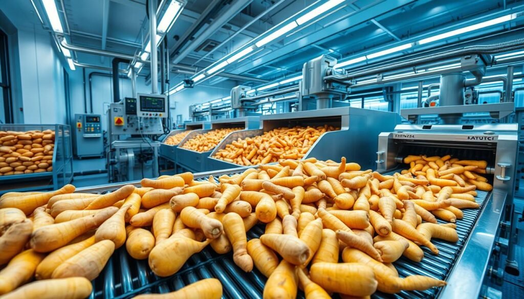 Yam processing technology,Yam flour production,Modern yam processing methods
