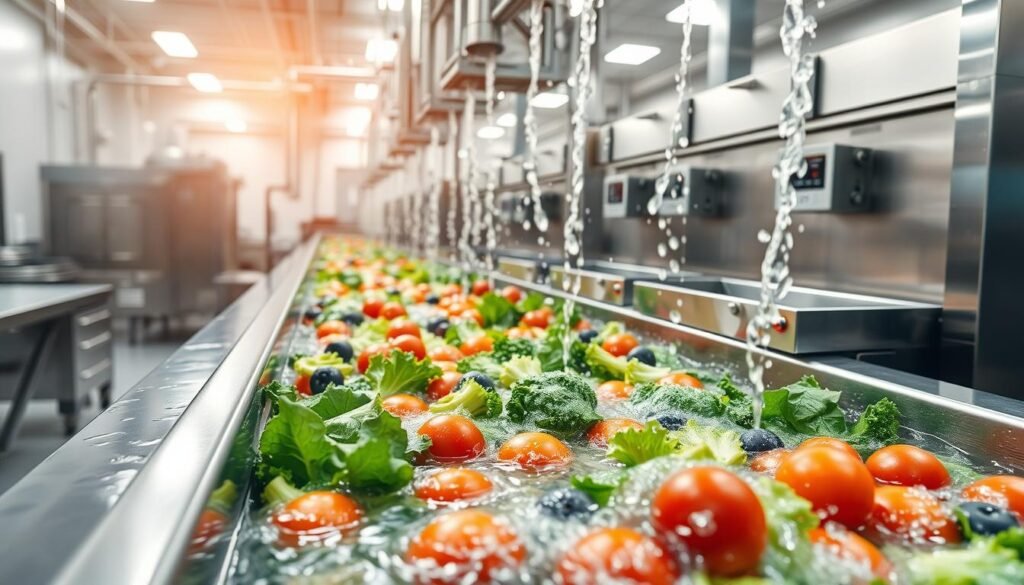 commercial vegetable washing systems