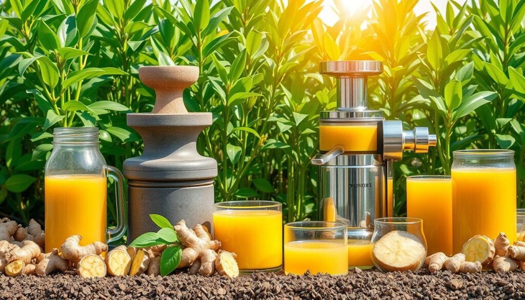 ginger juice production