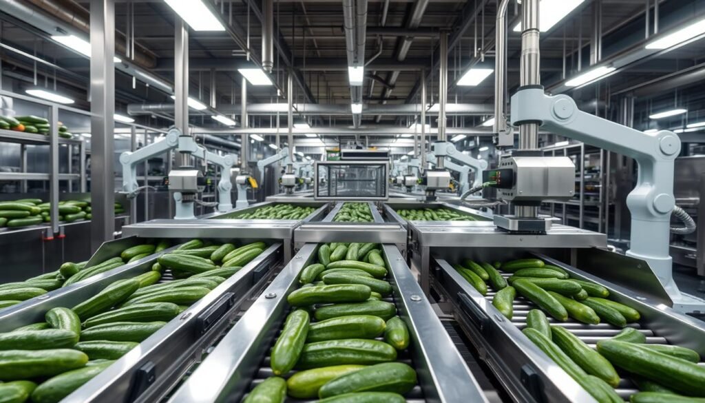 industrial cucumber processing machines