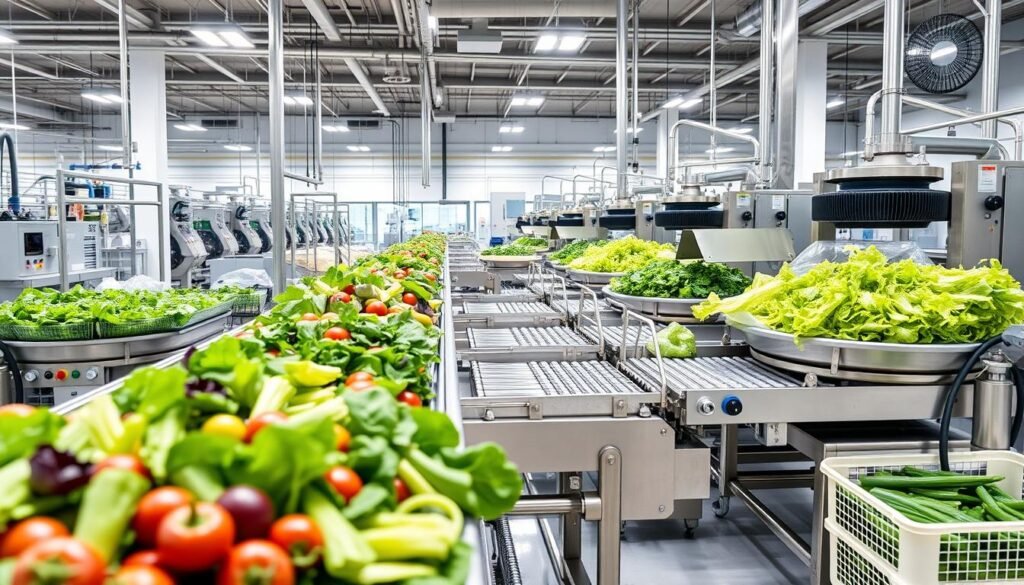 industrial salad processing equipment