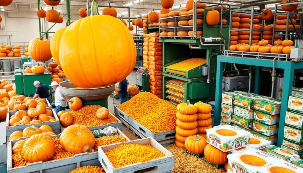 pumpkin processing pumpkin processing
