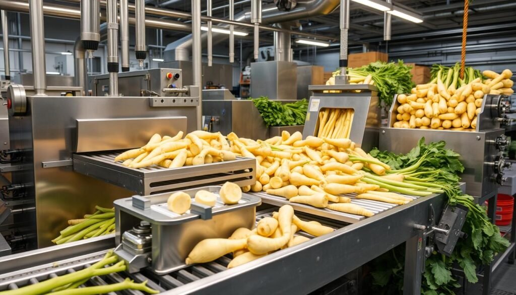 Swede Processing,Washing and peeling machines,Cutting and slicing equipment